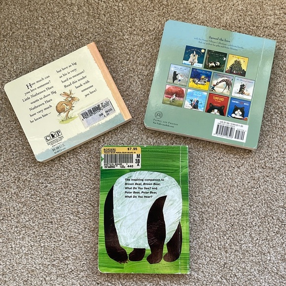 Lot of 3 Baby Children’s Board Books Guess How Much I Love You Panda Bear Carle - Picture 2 of 5